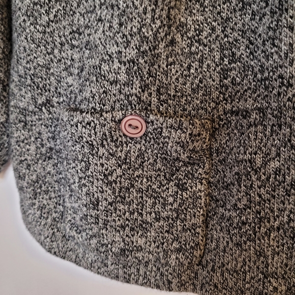 Grey Knit Dress Barn Cardigan (Large) - Picture 13 of 14